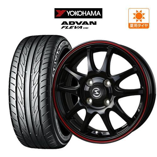 サマータイヤ ホイール 4本セット BADX エスホールド S-5V YOKOHAMA ADVAN ...