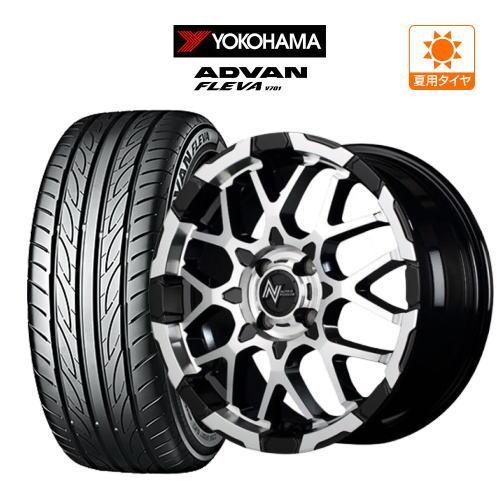 サマータイヤ ホイール 4本 MID ナイトロパワー M28 バレット KC YOKOHAMA アド...