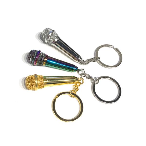ダイナミック マイク キーホルダー ボーカル プレゼント リアル mic key