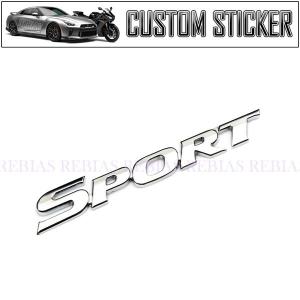 BIG SPORT エンブレム ステッカー カスタム メッキ パーツ スポーツカー スポーティ emblem