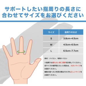 医師監修 指サポーター ロゴ無し 1本or2本...の詳細画像5