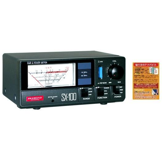 第一電波工業 SX-100 1.6〜60MHz  通過形SWRパワー計 + ASE-SX100/10...