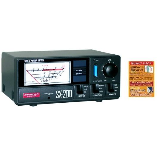 第一電波工業 SX-200 1.8〜200MHz 通過形SWRパワー計 + ASE-SX100/10...