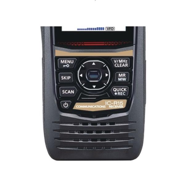 CS-ICR15-SUSUKI-BROWN-04　茶：すすき  IC-R15用カラーシート ※無線機...