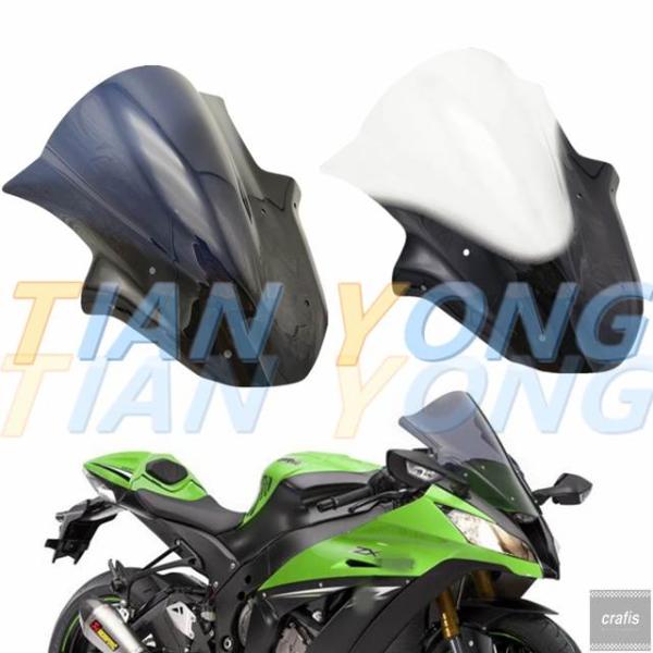並行輸入品 オートバイABSウインドスクリーンウインドシールドデフレクター カワサキ ZX 10 R...