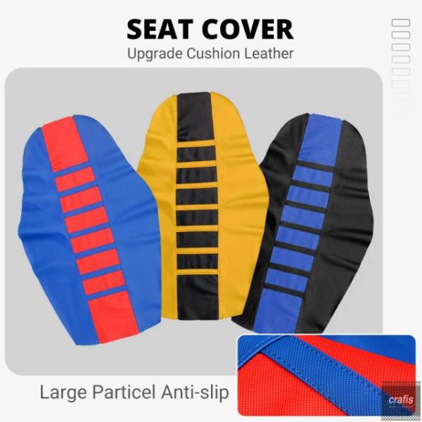 並行輸入品 オートバイシートカバー PVC ソフト ストレッチ 滑り止めシートクッション オフロード...