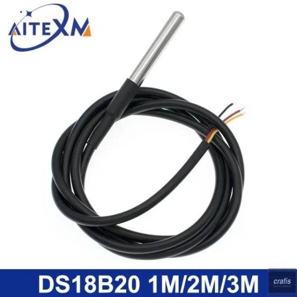 並行輸入品 DS18B20温度センサー ステンレスパッケージ 1M 2M 3M 防水 18B20ケー...