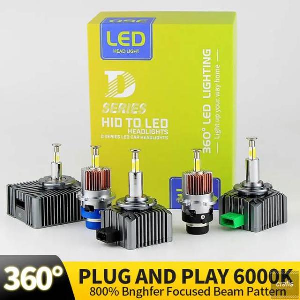 並行輸入品 2個 LEDヘッドライト HID 360 D1S D1R D2S D2R D3S D3R...