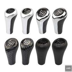 並行輸入品 BMW 1 3 5 6 シリーズ E46 E53 E60 E61 E63 E65 E81 E82 E83 E87 E90 E91 E93 X5 M 用ギアシフトノブ 1個 クロームマットカーボンパーツ 部品 アクセ