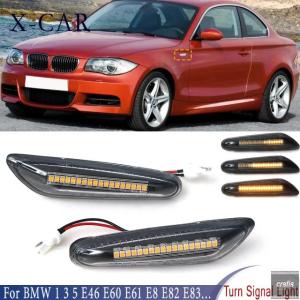 並行輸入品 BMW 1 3 5シリーズ E46 E60 E61 E81 E82 E83 E88 E90 E91 E92 E93用 LEDダイナミックサイドウィンカーライトサイドマーカーフェンダーランプ 2個セッ