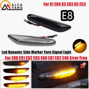 並行輸入品 BMW E60 E61 E90 E91 E87 E81 E83 E84 E88 E92 E93 E82 E46 1 3 5シリーズ用シーケンシャル点滅LEDウィンカーサイドマーカーライトパーツ 部品 アク