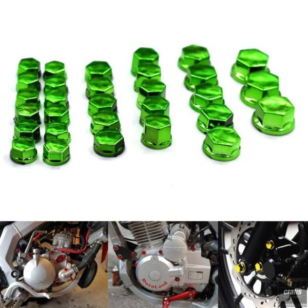 並行輸入品 30個 オートバイメッキナット装飾ネジキャップ Kawasaki Z750S ZX-6R...