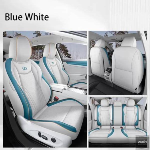 並行輸入品 フォルクスワーゲン 革製 カーシートカバー ID7 2024-2025 車に パーツ 部...