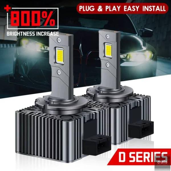 並行輸入品 D1S D3S LED 車用ヘッドライトバルブ D2S R D4S D5S D8S ター...