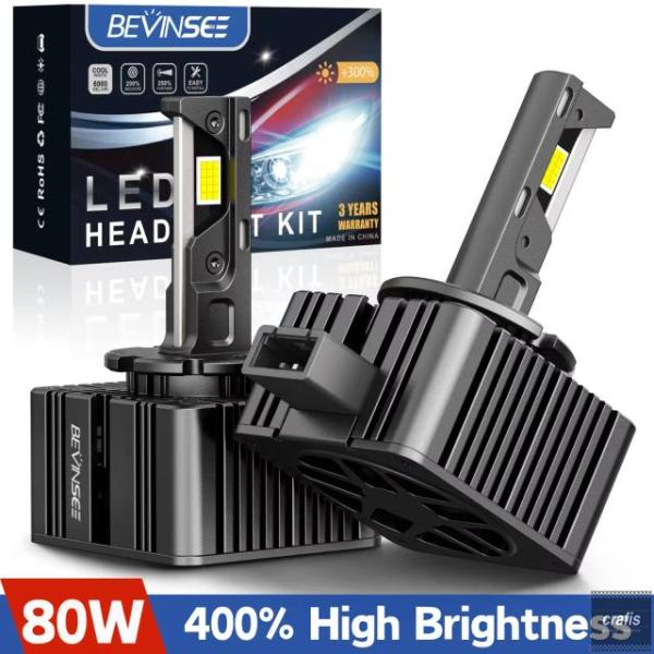 並行輸入品 D1S D1R D3S D3R D2S D2R D5S LED CANBUS 80W ス...