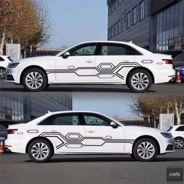 並行輸入品 ホンダ 車用サイドドア ステッカー ビニールフィルムデカール カーチューニング カーアク...