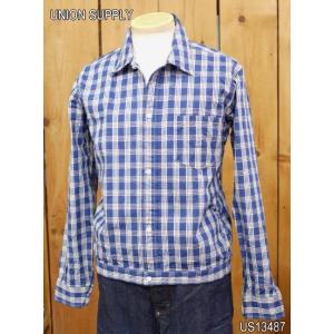 ユニオンサプライ US13487 パラカチェックシャツジャケット PALAKA CHECK SHIR...