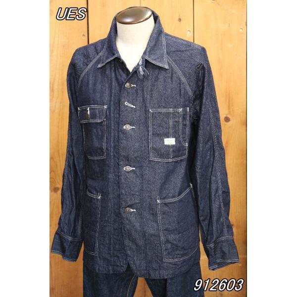 ウエス Ues デニムレイルロードジャケット 912603 カバーオール