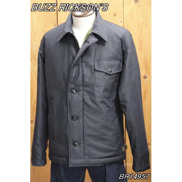 バズリクソンズ A-2 デッキジャケット ネイビー BR14957 buzzrickson's ミリ...