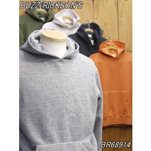 バズリクソンズ SET-IN SWEAT PARKA 無地スウェットパーカー グレー オリーブ オー...