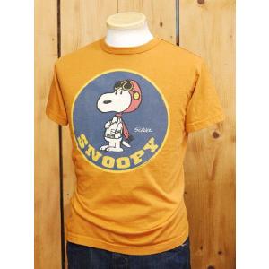 バズリクソンズ スヌーピー SNOOPY SQD PATCH Tシャツ オレンジ BR76689