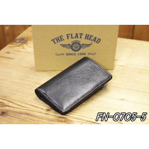 フラットヘッド ウォレット FN-C7C5-5 茶芯ホースハイド フラグメントケース ミディアムウォ...