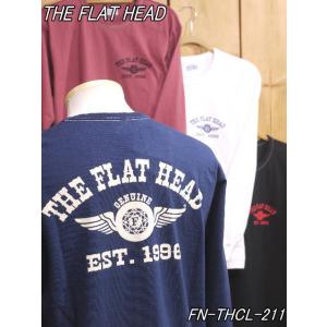 フラットヘッド ロンT FN-THCL-211 FH FLYING WHEEL 丸胴長袖Tシャツ ホ...