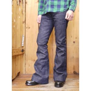 カミカゼアタック ネオらっぱ★カミカゼ  ベルボトムジーンズ インディゴ