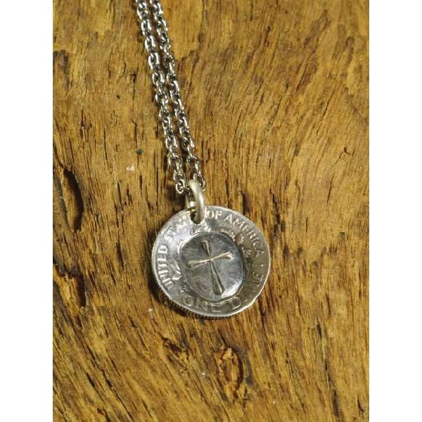 ノースワークス N-036 NORTH WORKS 10¢クロスシルバーペンダント