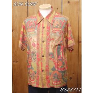 サンサーフ MANDALA ハワイアンシャツ レッド SS38711 SUN SURF SPECIA...