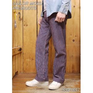 サンサーフ セーラーモク 千筋ストライプ ワークパンツ SS41897