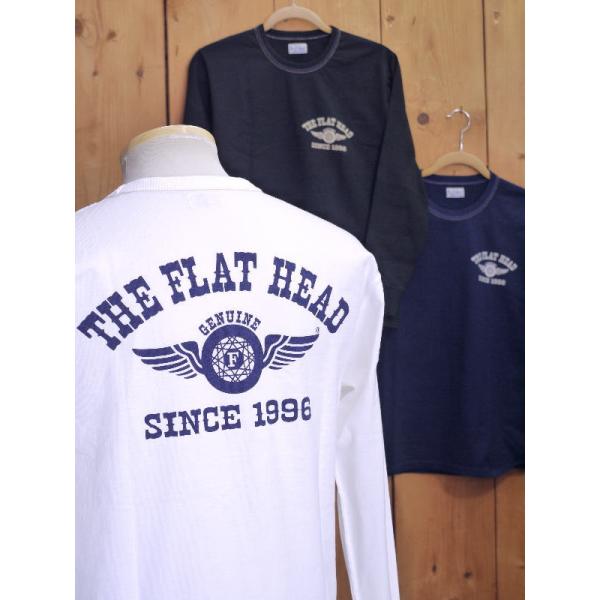 フラットヘッド ロンT FN-THCL-202 FH FLYING WHEEL 丸胴長袖Tシャツ ホ...