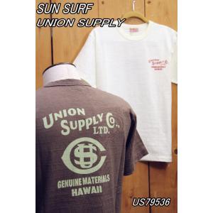 サンサーフ ユニオンサプライ ロゴスラブ半袖Ｔシャツ "UNION SUPPLY LOGO" オフホ...