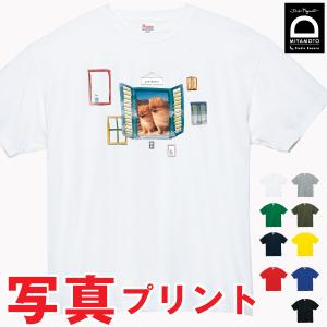 写真プリント スタンダードTシャツ オリジナル名入れ ペット イラスト｜craft-and-works