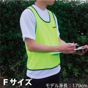 文字プリント ビブス スタッフユニフォーム オ...の詳細画像2