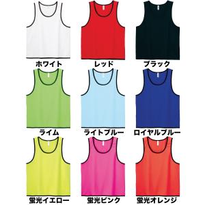 文字プリント ビブス スタッフユニフォーム オ...の詳細画像4