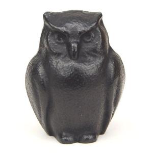 南部鉄器　文鎮　ふくろう