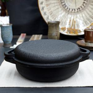 及源鋳造 ニューラウンド万能鍋 特大 22cm 1.6L 南部鉄器 及源 F
