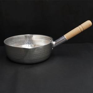 中村銅器製作所 特製 厚口 アルミ 雪平鍋 特注 両口 15cm 打出