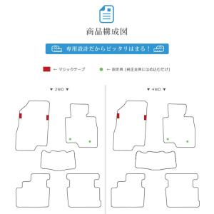マツダ アテンザ セダン フロアマット STD...の詳細画像1