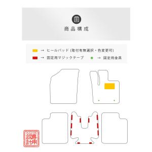 スズキ アルト フロアマット リアセンターマッ...の詳細画像1