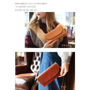 長財布 栃木レザー 三つ折り財布 レディース ...の詳細画像3