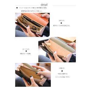 長財布 栃木レザー 三つ折り財布 レディース ...の詳細画像4