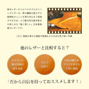 小さい長財布 栃木レザー 財布 レディース メ...の詳細画像5