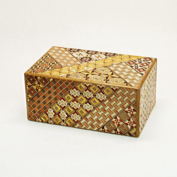 箱根寄木細工 秘密箱（からくり箱）27回仕掛け　大 5寸