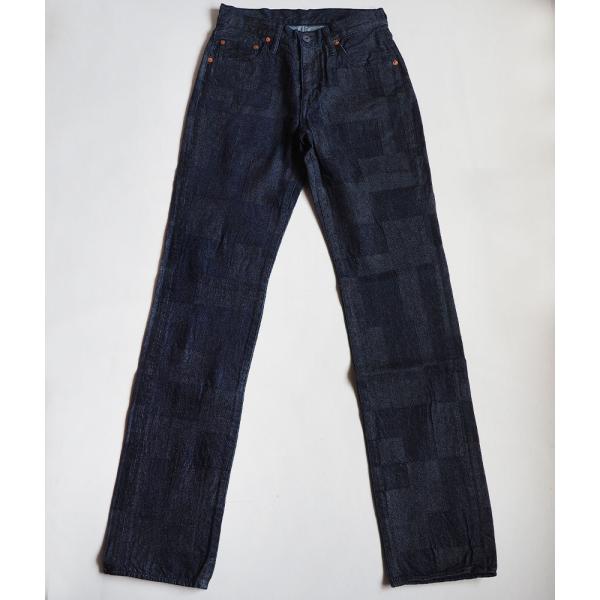 BLUE LOOM（ブルールーム） ブロックデニム 12オンス ワンウォッシュ ストレートジーンズ ...