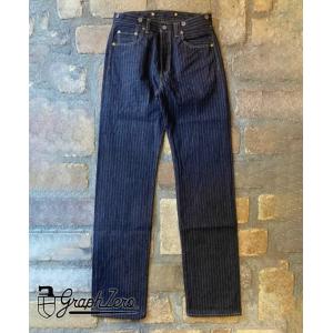 graphzero（グラフゼロ） 16oz ヒッコリー ルーズストレートジーンズ
