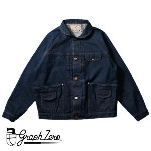 graphzero（グラフゼロ） レイルロードジャケット インディゴ 12オンス