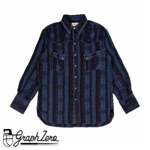 graphzero（グラフゼロ） 作務衣 ジャケット 剣道デニム 11oz ブルー