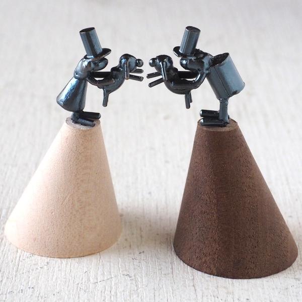 ブロンズ造形作家・コイズミタダシ コビトのリングスタンド 「ワンダフルライフ」